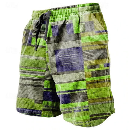 Ethnic Totem 3D Printed Men's Beach Pants Men's Summer Breathable Shorts Men's Fitness Street Shorts Large Size Drawstring