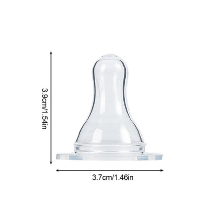 1pc Standard Mouth Nipple Pacifier 100% Bpa Free Liquid Silicone Round Hole Replacement Head Pacifier For Baby Milk Bottle