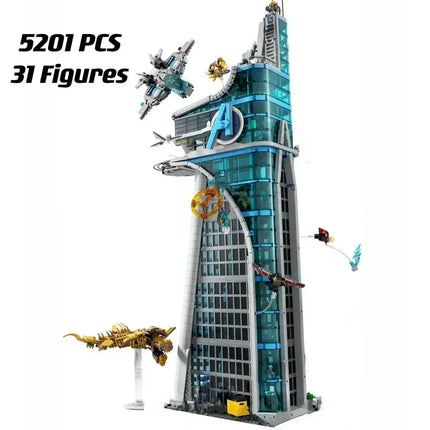 Cheapest 2026 Moc The Bugle Building Of Daily Avengers Tower Bricks Building Blocks Model Christmas Toy for Family Decor Gifts