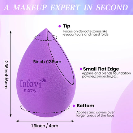 7-Pack Soft Makeup Sponge Set Cosmetic Egg for Easy Application Easy to Clean And Carry High-Quality Egg-shaped Sponges