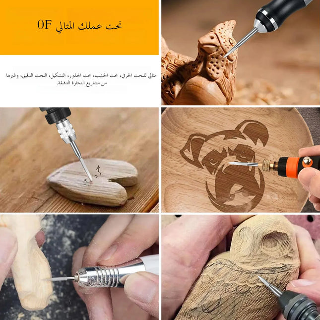 11-Piece HSS Wood Carving Bit Set for Rotary Tools,Precision Engraving Wood carving, root carving, and nuclear carving