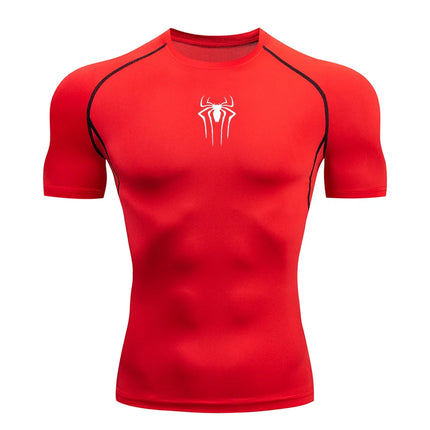 2024 Compression T Shirt Men Short Sleeve Sport Tees Fitness Running Sportsear Men Gym Elastic Quick Dry Jogging T-shirt Tops