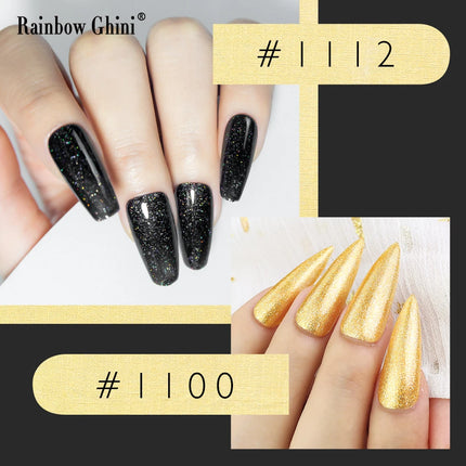 Rainbow Ghini 37Color Base Coat TPO/HEMA Free 15ml Fine Glitter Gel Polish For Manicure Nails Semipermanent Art Nail Supplies