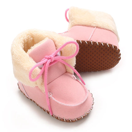 0-18M  Boots For Newborn Baby Girl Snow Boots Winter Thermal Shoes Plush Ankle Boots Winter Baby Boys And Girls Thermal Shoes