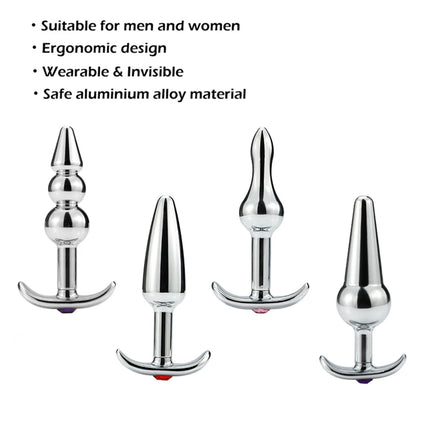 Metal Anal Beads Butt Plug Set Small Large Wearable Ass Analplug Jewelry Dilator Dildo Prosate Massager Sex Toy Man Women Shop