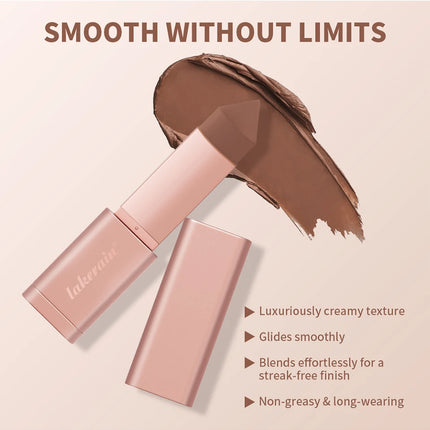 2 IN 1 Cream Bronzer And Contour Stick Waterproof Highly Pigmented Instant Depth & Dimension Contouring Face Makeup Cosmetics