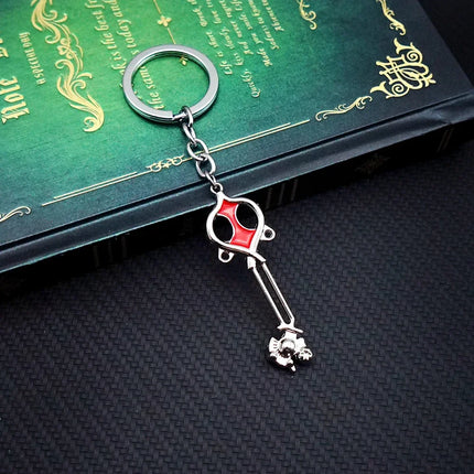 Kingdom Hearts Keychain Sora Key Keyblade Keyring Keychains for Men Game Accessories Car Key Ring Pendant llaveros