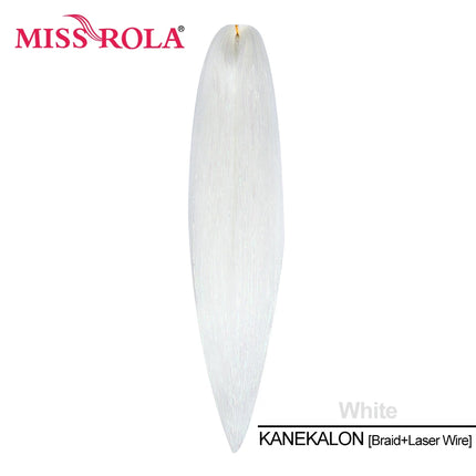 Miss Rola KANEKALON EZ Braid With Tinsel Wire DREAM OCEAN  New Color Synthetic Hair Extension Pre Stretched Twist Jumbo Braid