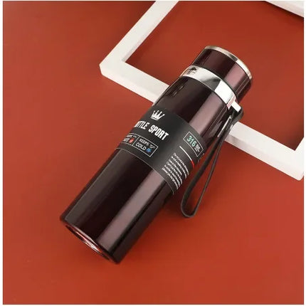 1000ml Large Capacity Stainless Steel Insulated Water Bottle Leakproof Portable Sport Flask for Men Women Outdoor Hiking