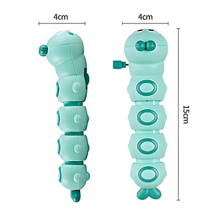 Children Cartoon Clockwork Caterpillar Crawling Toys Cute Animal Baby Wind Up Toy Parent Child Interactive for Kids Funny Gift