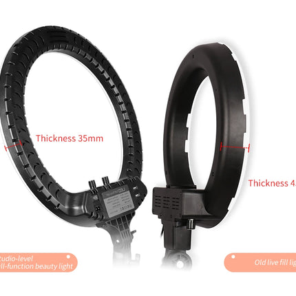 SH Ring Light 18inch Kit 36W 6500K Professional LED Control Stand Phone Holder Tube  Bag for Tattoo Lash Extension Barber Light