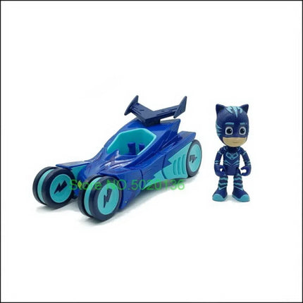 New Figure Masks Toy Set with Vehicle Of Toys Cars Figures Christmas PJ Toys Kids Gifts
