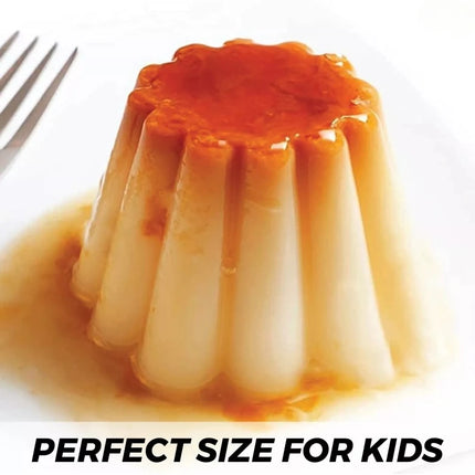 Pudding Cake Mold with Lid DIY Baby Food Jelly and Pudding Bakeware for Home Baking and Dessert Making with Fresh-Keeping Lid