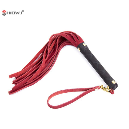 Pu Leather Pimp Whip Tassel Racing Crop Party Flogger Hand Cuffs Queen Colourful Equestrianism Horse Riding