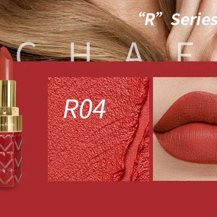 Nude Matte Lipsticks 4 Colors Waterproof Long Lasting Lip Stick Not Fading Sexy Nude Red Pink Velvet Lipsticks Makeup Cosmetic