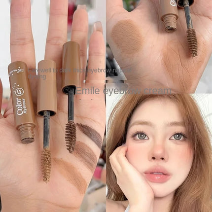 Brown Liquid Eyebrow Cream Long Lasting Natural Eyebrow Pencil Mascara Quick-drying Paint Eyebrow Gel Women Makeup