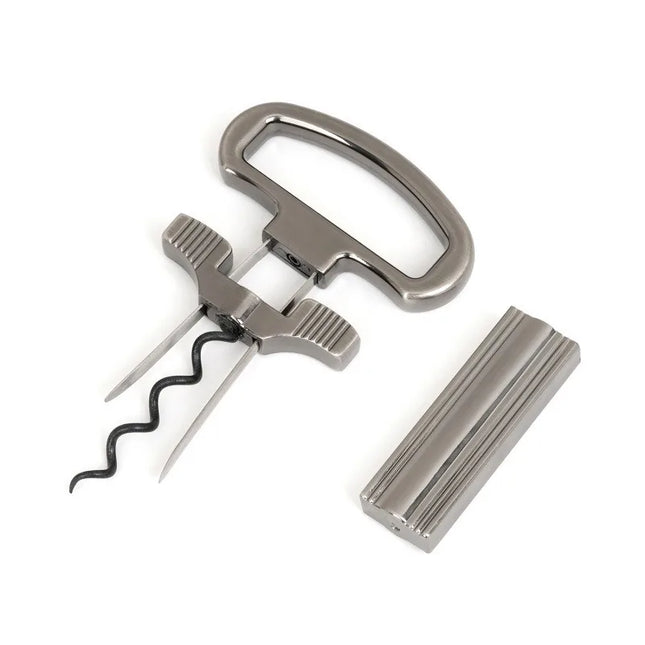 JUSTINLAU Portable Red Wine Alloy Bottle Opener Cork-popping Clamp with Steel Needle Vintage Wine Opener Suitable for Bar Use