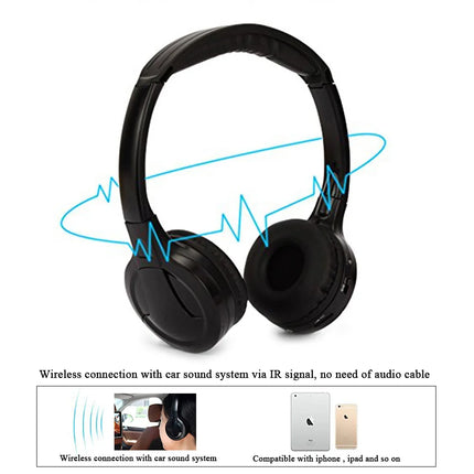 Infrared Stereo Headphones Earphones Wireless IR in Car roof dvd or headsets dvd Player two channels