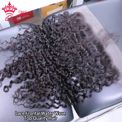 Real HD Frontal Water Wave 13x6 13x4 Frontal Melt Skins Invisible Lace Frontal 100% Human Raw Hair Queen Hair Official Store