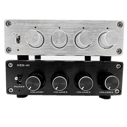 Excellent-HIFI Lossless 1 Input 4 Output RCA HUB Audio Distributor Signal Selector Switch Source Switcher Volume Amplifier