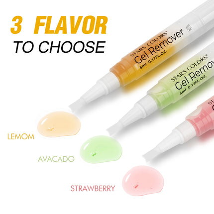 Eyelash remover pen  non irritating and alcohol free 5ml/0.17fl.oz  each easy to carry and use contain 3 flavor to choose