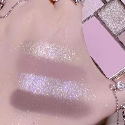 New 7 Color Eyeshadow Palette Pearly Matte Glitter Eyeshadow Makeuo Palette Shiny Eye Shadow Eye Pigments Purple Brown Cosmetics