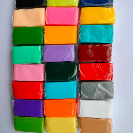Prism&Pro 24 Colors 10g  Small Block Art Craft Fimo Polymer Clay Plasticene Modeling Clay For Kids Sculptural Oven Bake Clay