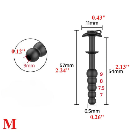 Silicone Penis Plug,Hollow Urethral Sounding Sound Flexible Urethra Dilation Dilator Masturbation Penisplug Sex Toys for Men