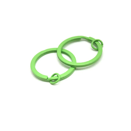 10-20pcs/Pack Colorful Key Ring Key Chain Accessories 30mm Round Split Keychain DIY Metal Key Holder Split Rings Wholesale