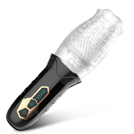 Male Masturbator Cup With Realistic 3D Sleeve 7 Thrusting & Vibrating Stimulation Modes  for Male Masturbation Penis Training