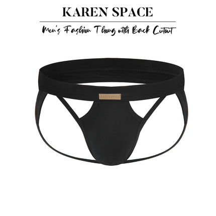 Men's Sexy Backless Breathable Thong Jockstrap Panties Jock Strap Briefs Comfortable Male Lingerie Underpants