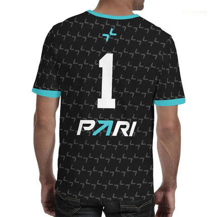 PARIVISION Esports Club 2025 New Team Uniform CS2 DOTA2 Pro League Player Training Breathable Jersey Men's Short-sleeved T-shirt