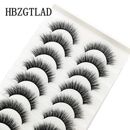 10 Pairs Mink Fake Eyelashes Faux 3D Natural Long False Eyelashes 3d Mink Lashes Soft Fluffy Lashes Extension Makeup Kit Cilios