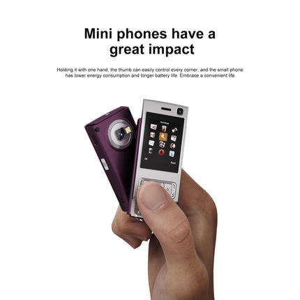 SERVO N95 PRO Slide Screen Mini Mobile Phone Speed Dial Call Recording Magic Voice Blacklist 2G Push Screen Torch Cellphone MP4