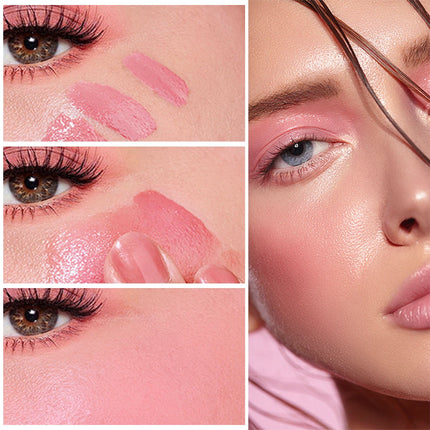Multifunctional makeup pen blush highlight contouring pen sponge head pearl gloss fine flash brightening beauty stick