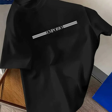 Men's T-Shirts - Breathable Moisture-Wicking Short Sleeve Round Neck Casual & Athletic Tees, All-Season Comfort Fit for Gym