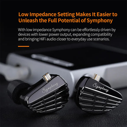 KZ Symphony Hybrid  Self-developed Planar Driver 6mm Highsets-performance Dynamic Driver Earphones HIFI DJ Gaming Headsets