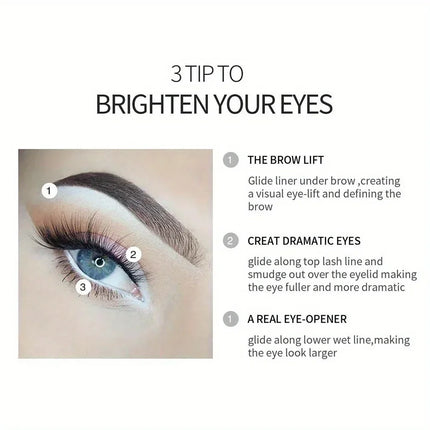 Eyeliner Pencil Eye Styling Pen Professional Portable Quick-dry Eye Liner Pen White for Female Make Up Beauty Cosmetics Tools