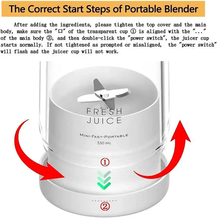 Hot Selling Wireless Electric Mini Personal Juicers Cup Frozen Pineapple Shake Mixer Bottle Portable Mini Fruit Blender