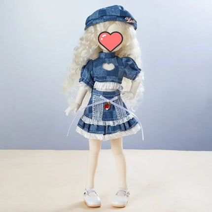 Fashion 30cm Doll in Costume Cloth Accessories Sweet 30cm Doll Dress Set Colorful Cute 30cm Doll Dress Clothes Girls Toy