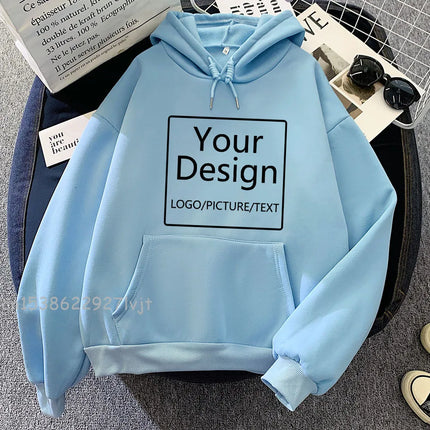 Customized Printed Diy Text Logo Image Hoodie Women's Customized Hoodie Customized Logo Personalized Hoodie