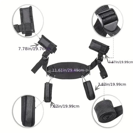 Bondage Kit BDSM Restraints Erotic Neckcollars Handcuffs Open Leg Love Position Asist Sex Toys For Couples Women Men Adult Games