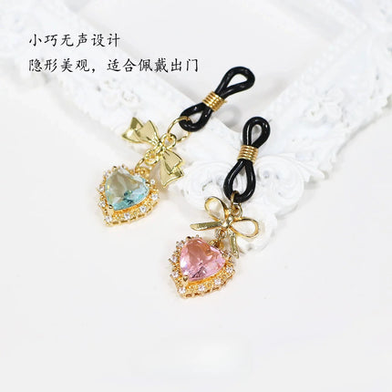 1 Pair Heart-shaped Gemstone Breast Clips Nipple Stimulator Flirting Sex Toys for Women Couple Nipple Clamps Adult Game Sex Shop