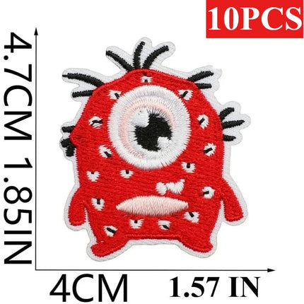 10PCS Wholesale Pink Car Shape Embroidery Pink Love Style Patches DIY Cloth for Hats/T-shirt/Jeans Girls Kids Valentine Iron on