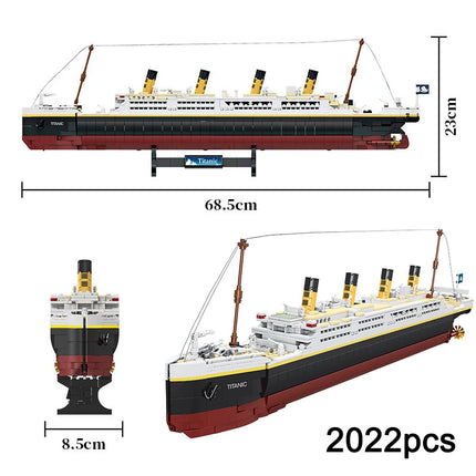 Creative Ideas Titanic Model Creative Luxury Cruise Ship Set Series DIY Boat City Building Blocks Bricks Children Toys Gifts