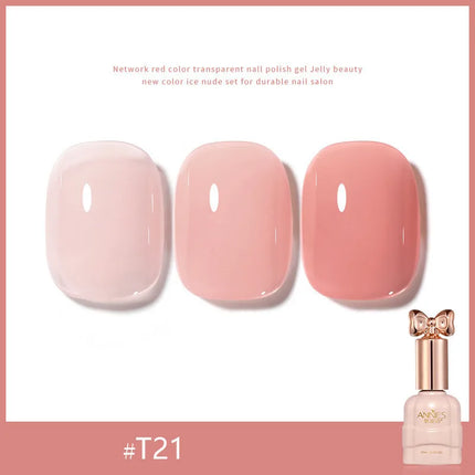 Pretty Colorful Glitter Nail Polish Reflective Candy Color Nail Varnish Semi Permanent UV Polish Nails Art Manicure Jelly Glue