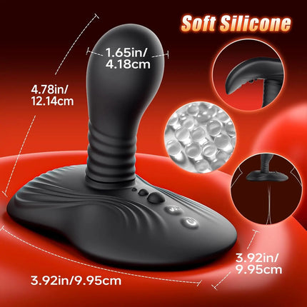Sit and Ride Rotating Vibrating Dildo Vibrator Remote Control G Spot Stimulator Prostate Massager Adult Sex Toys for Women Men