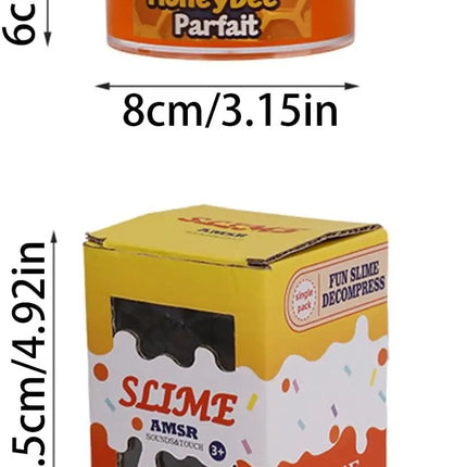 Honey Themed Food Butter Slime Set for Girls & Boys 8-12 Years Slime Party Gifts for Kids Sensory Toy Slime for Kids