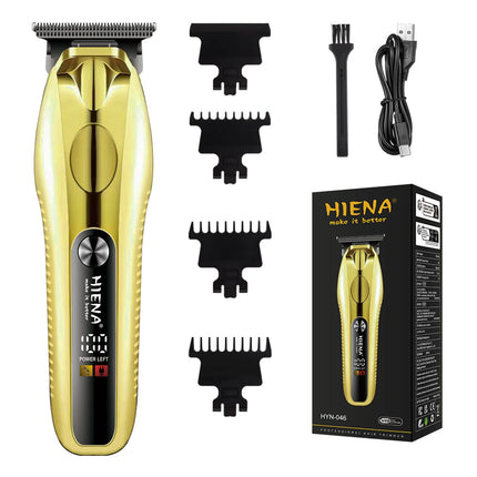 HIENA Pro Hair Clipper Set High Power Portable Cordless Hair Cutting Machine Men's Professional Electric Beard Shaving Razors