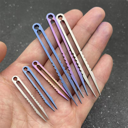 EDC Gear Mini Tweezers Wear-resistance Eyebrow Tweezers For Hiking Titanium EDC Tweezers Hand Tools